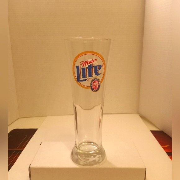 Miami Dolphins Miller Lite tall beer glass - Picture 2 of 2
